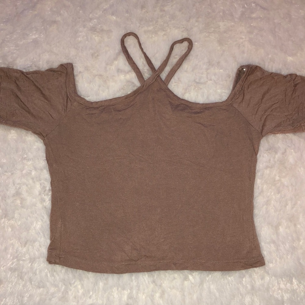 Tan Crop top